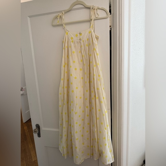 WHIT Cream and Yellow Polka Dot Dress - Picture 1 of 3